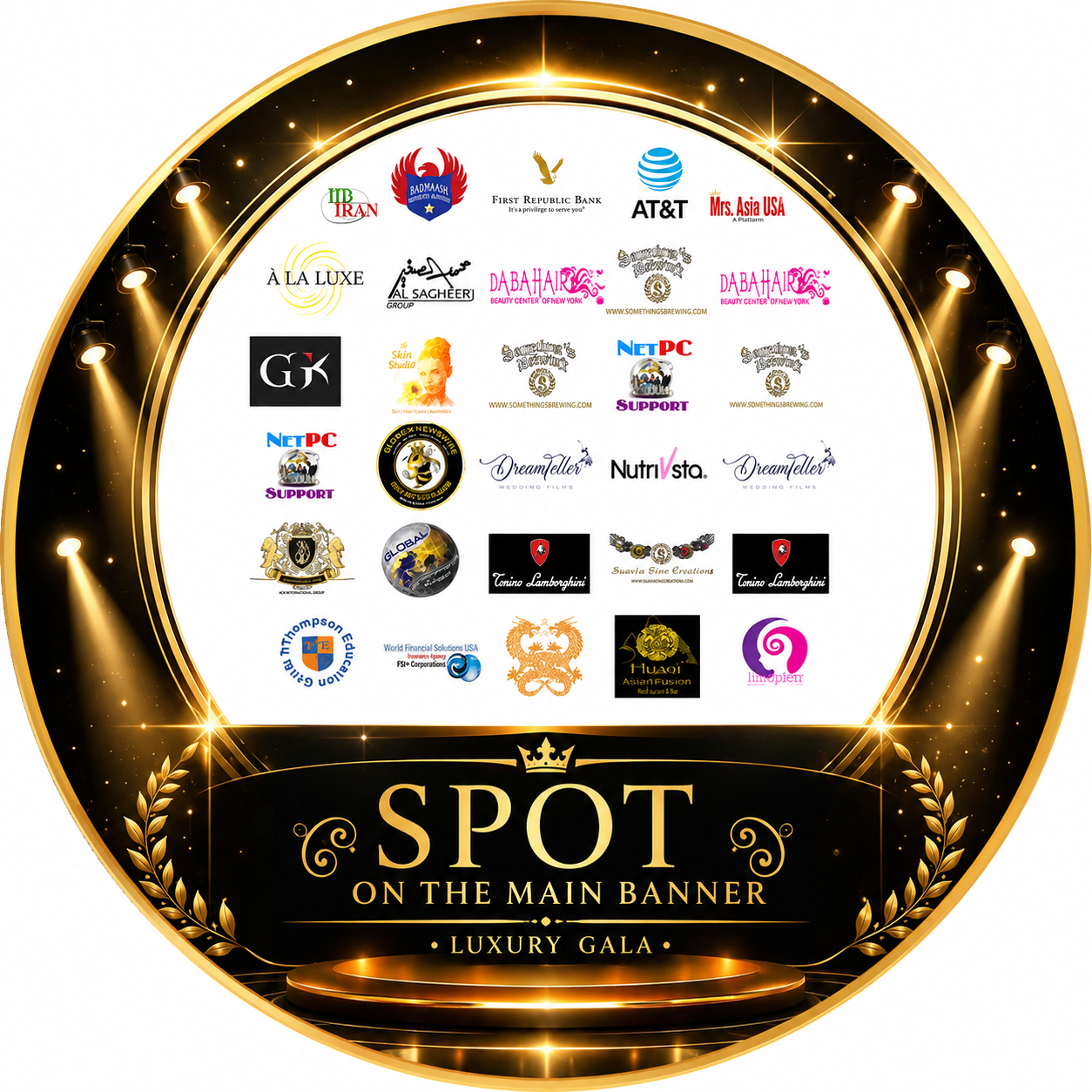 Spot for your logo on the banner