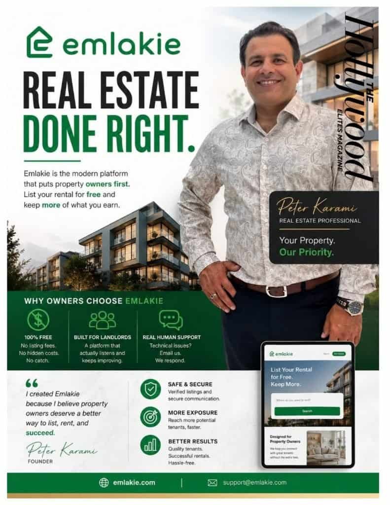 Real estate professional promoting property with digital tools at Luxury Gala.